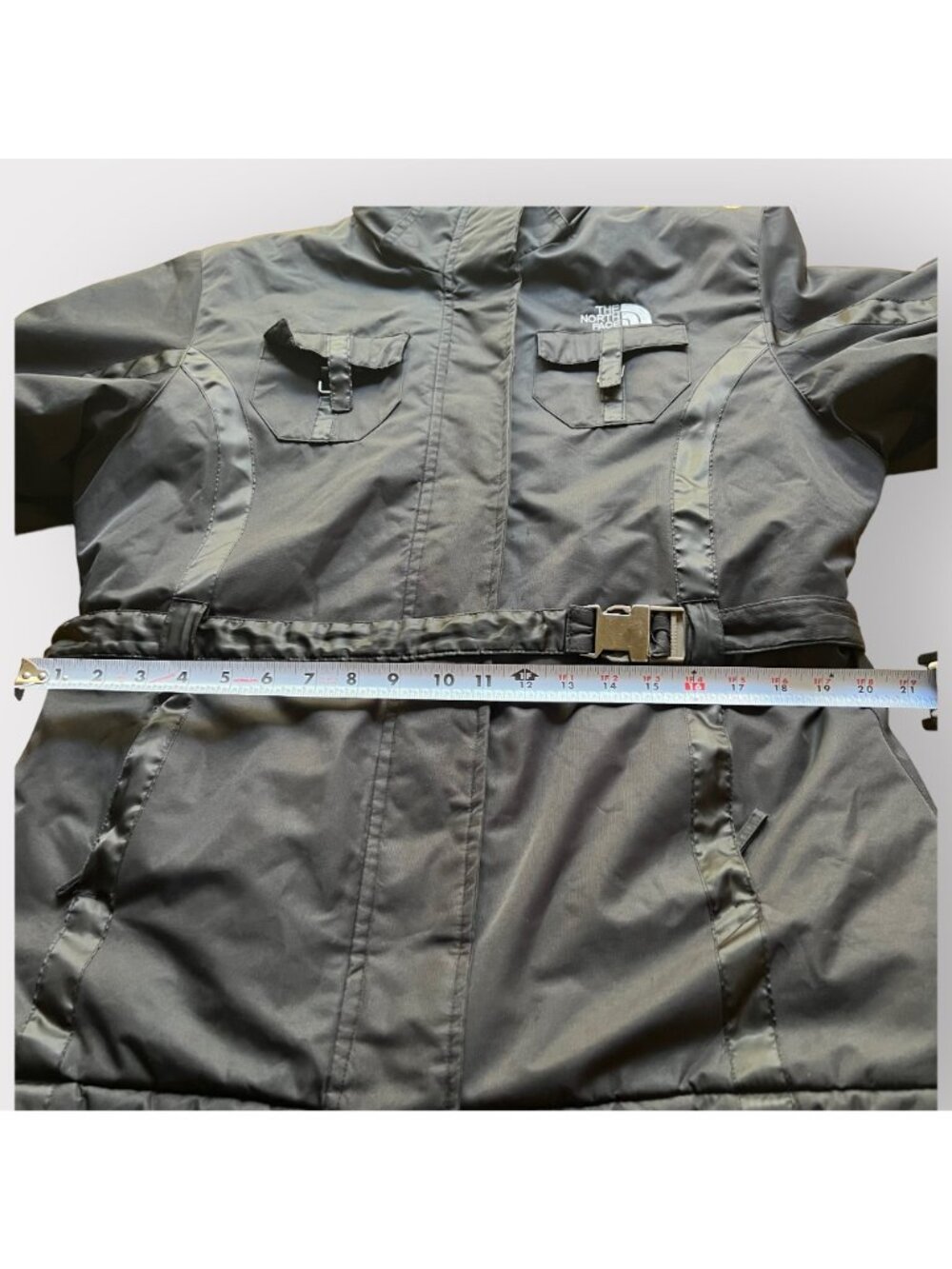 The North Face Womens Size XXL Black HyVent Insulated Belted Rain Parka Jacket - Picture 7 of 16